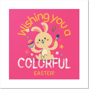 Wishing you a colorful easter Posters and Art